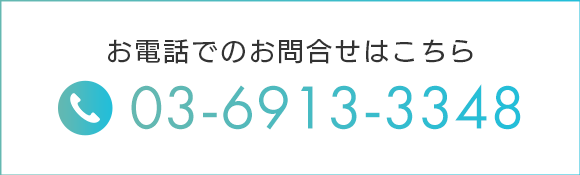 お電話でのお問合せはこちら　TEL03-6913-3348